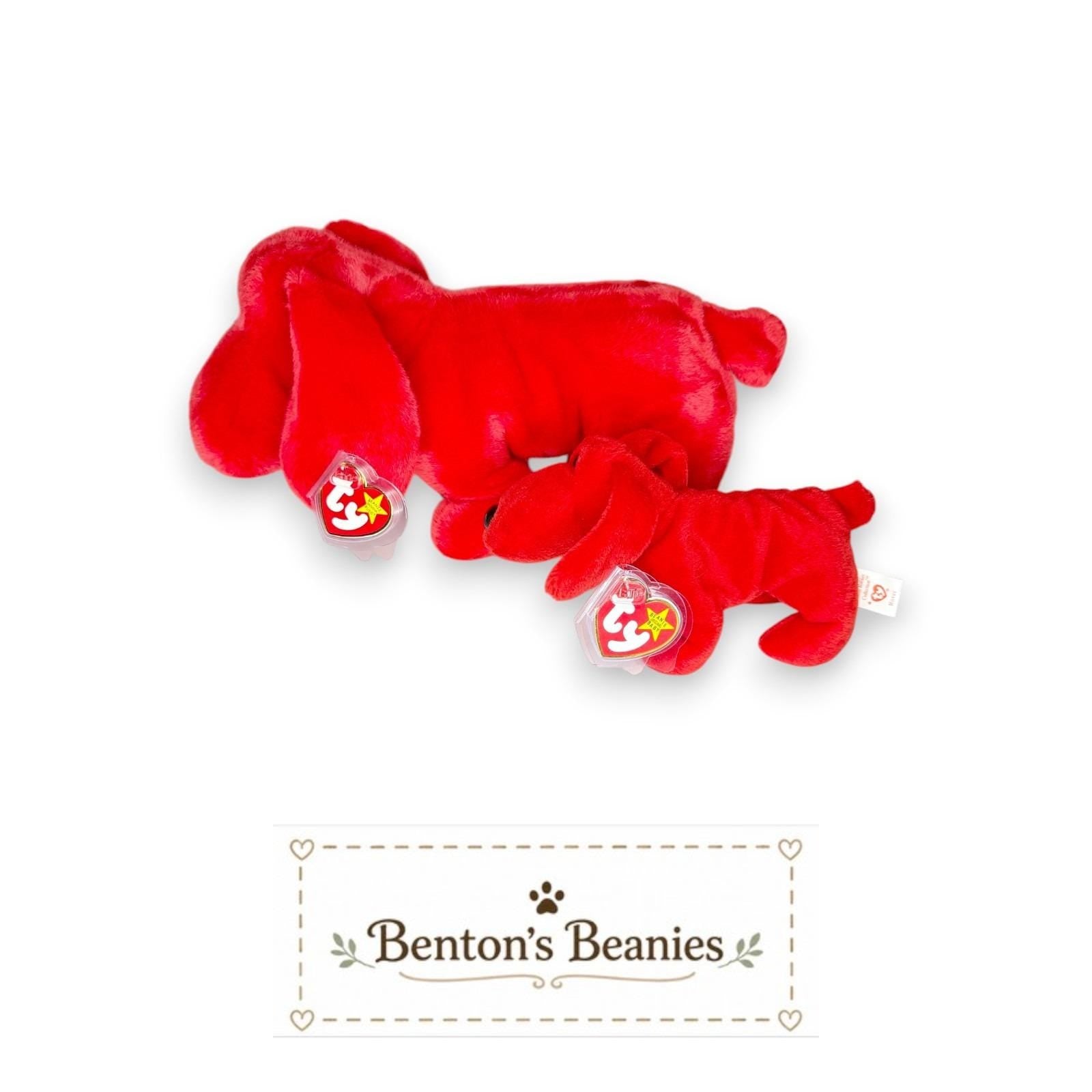 Rover the Dog Beanie Baby & Buddy | Best Buddies | Mint Heart Tags