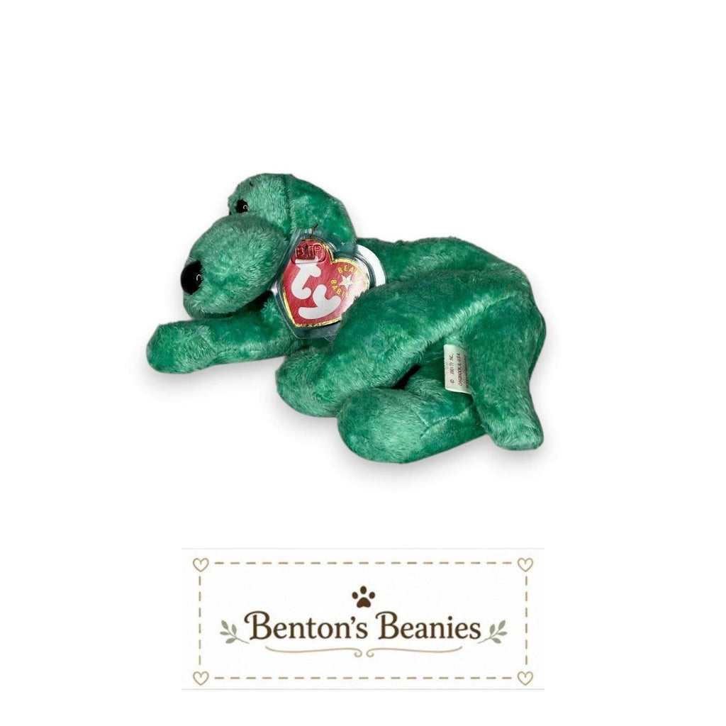Diddley the Dog Ty Beanie Baby | Playful Porch Pal | Mint Heart Tag