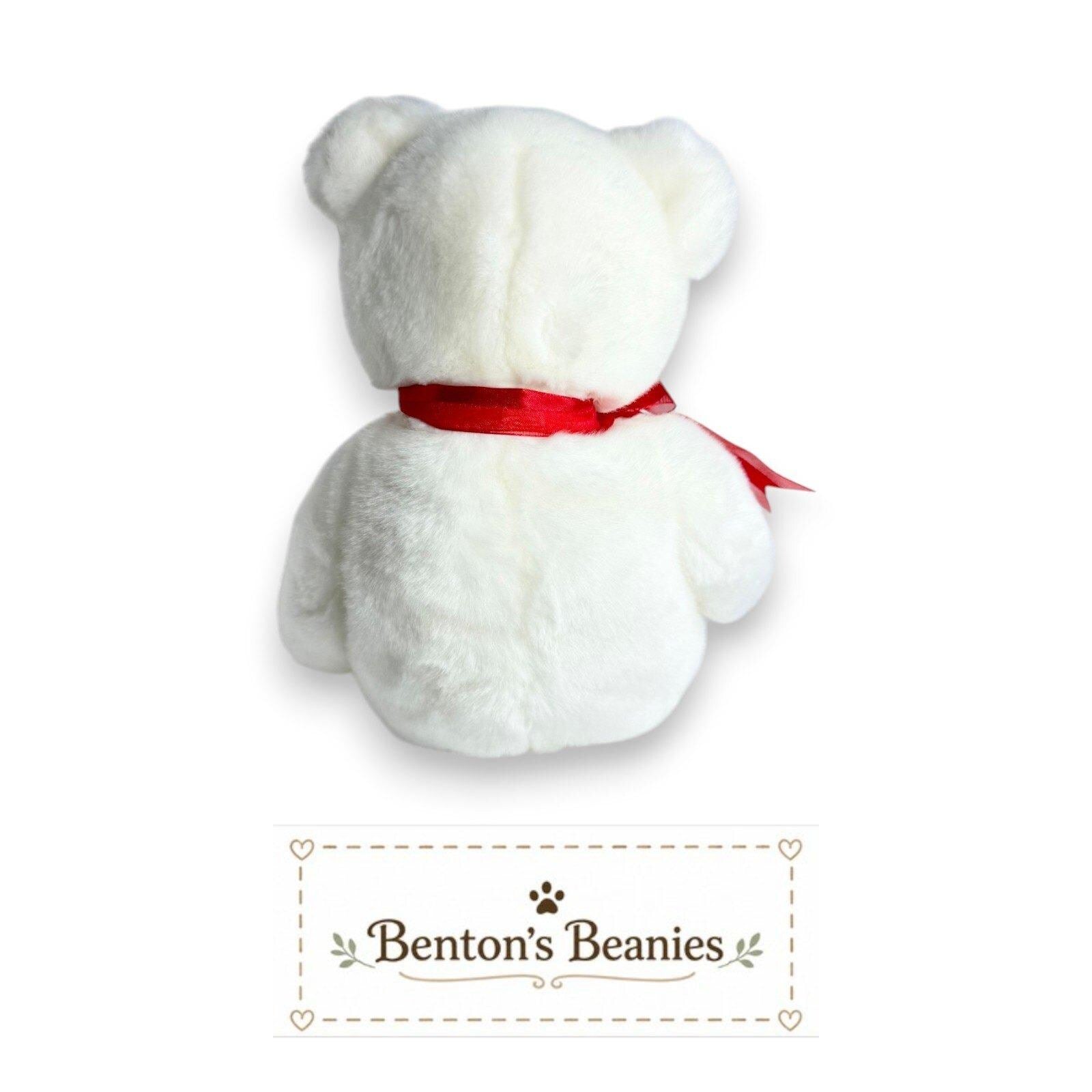 Valentino the Bear Ty Beanie Buddy | Heartfelt Friend | Mint Heart Tag