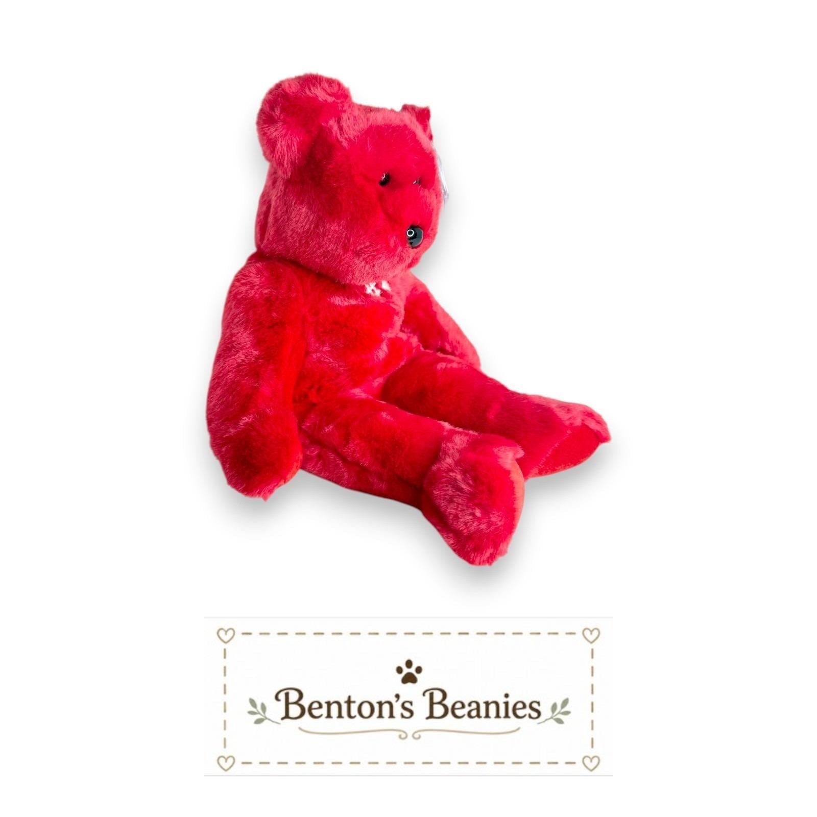 Number 1 Bear Ty Beanie Buddy | Champion Spirit | Mint Heart Tag