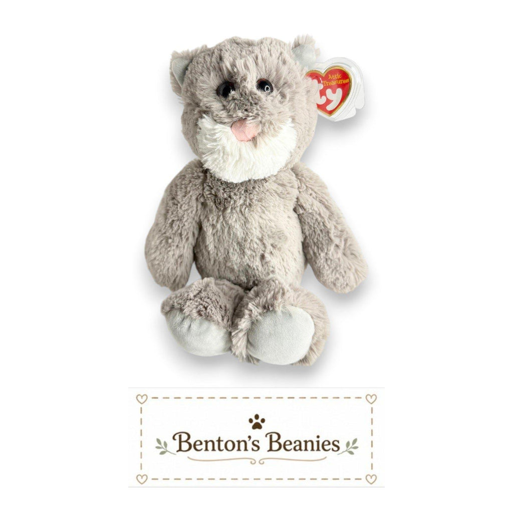 Kit the Kitty Ty Attic Treasures | Cozy Windowsill Cat | Mint Heart Tag