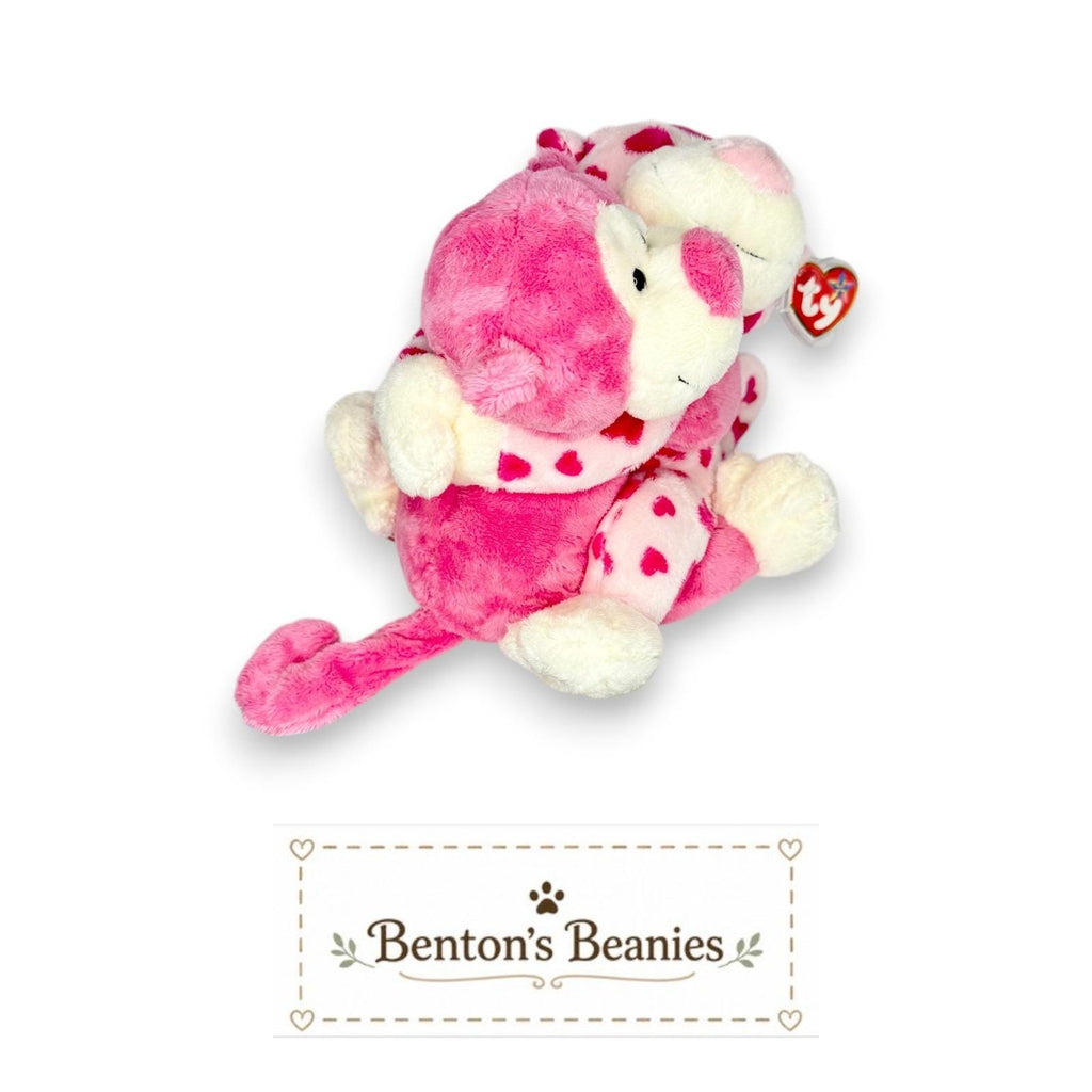 Romeo & Juliet Ty Beanie Buddies | Sweetheart Pair | Mint Heart Tags