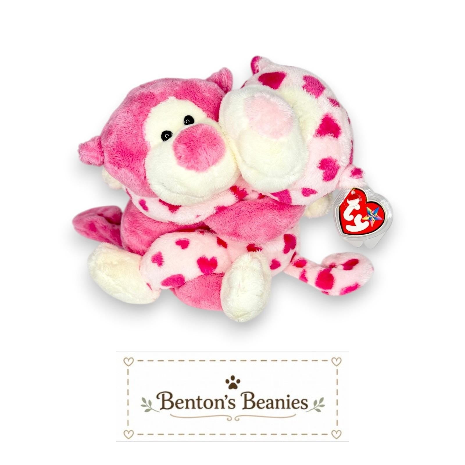 Romeo & Juliet Ty Beanie Buddies | Sweetheart Pair | Mint Heart Tags