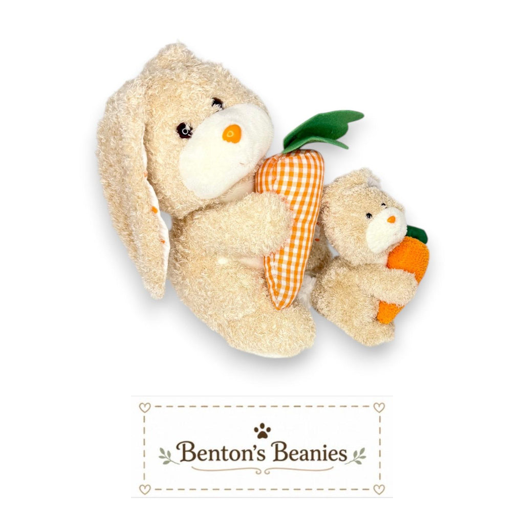 Veggies Ty Beanie Baby & Buddy | Garden Snack Bunny | Mint Heart Tags