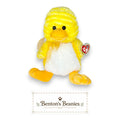 Coop the Chick Ty Beanie Buddy | Sunshine Hatchling | Mint Heart Tag