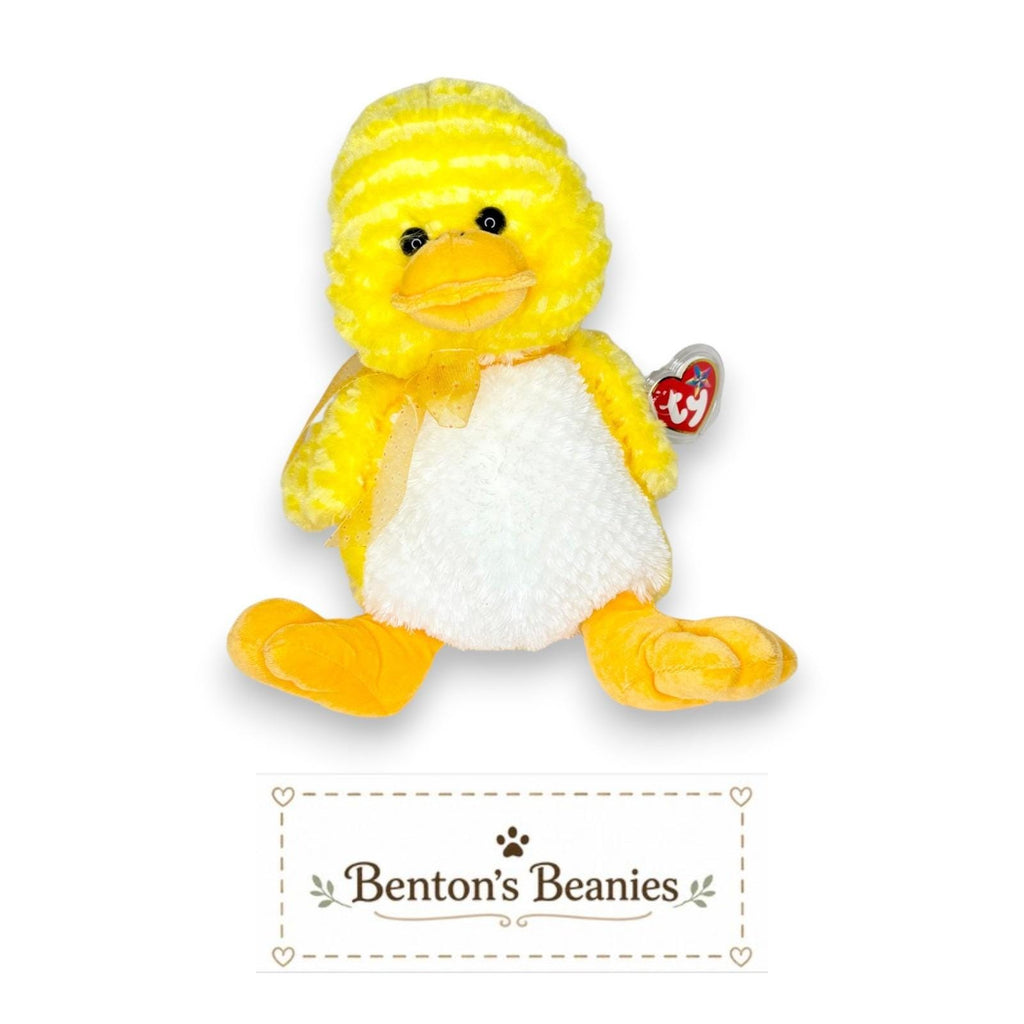 Coop the Chick Ty Beanie Buddy | Sunshine Hatchling | Mint Heart Tag