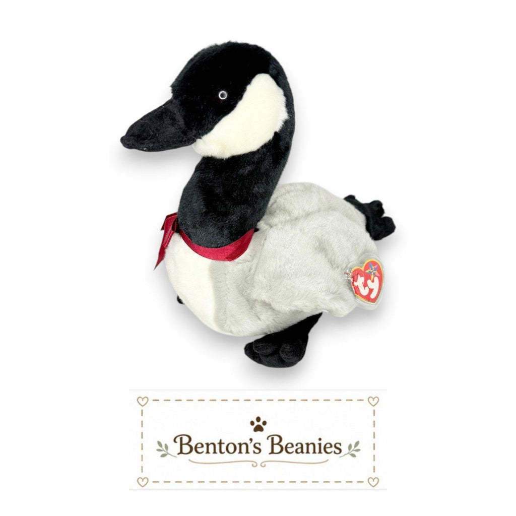 Loosy the Goose Ty Beanie Buddy | Lakeside Wanderer | Mint Heart Tag