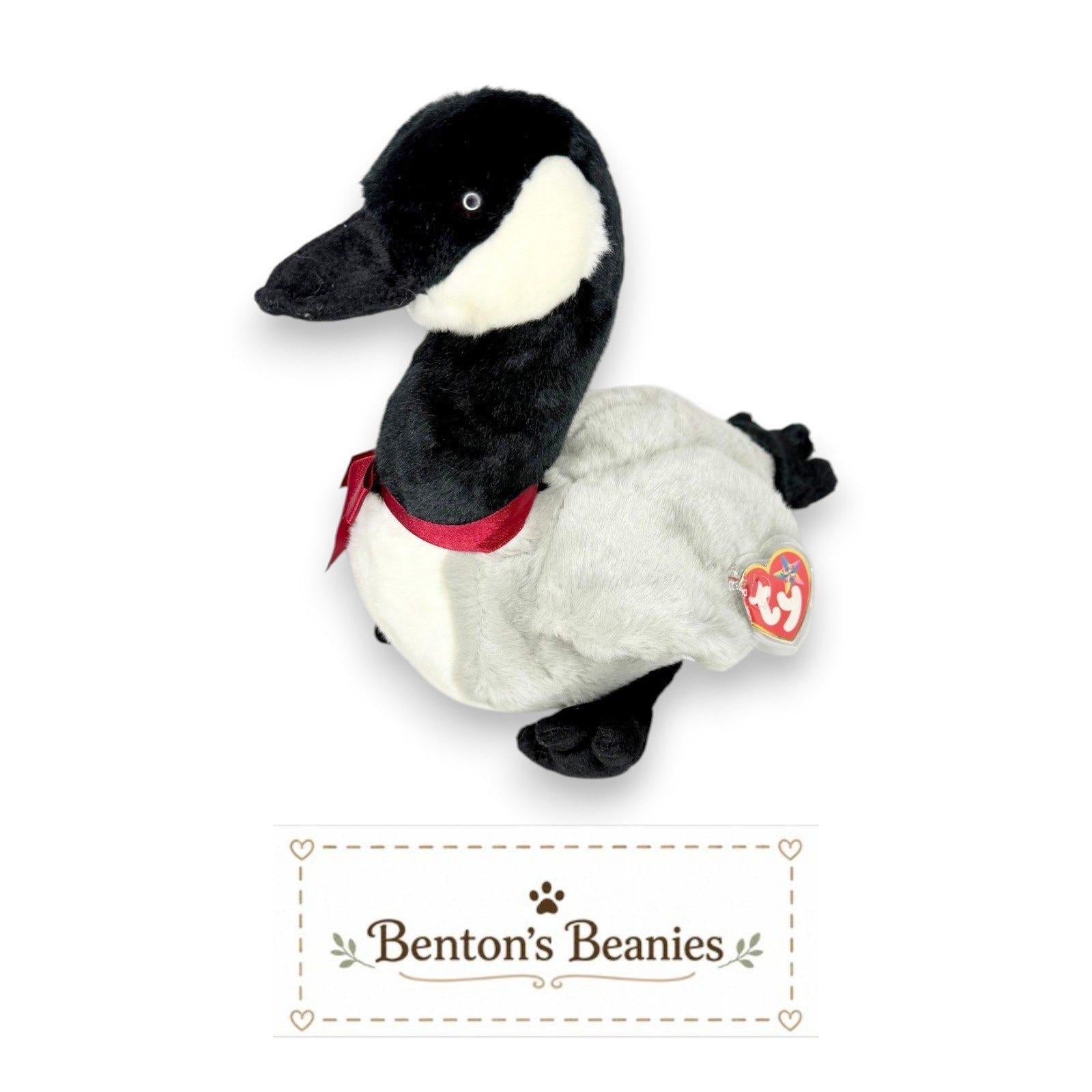Loosy the Goose Ty Beanie Buddy | Lakeside Wanderer | Mint Heart Tag