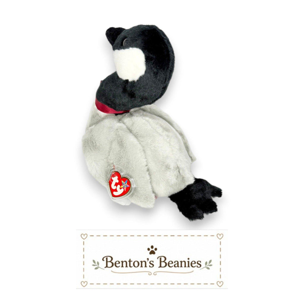 Loosy the Goose Ty Beanie Buddy | Lakeside Wanderer | Mint Heart Tag