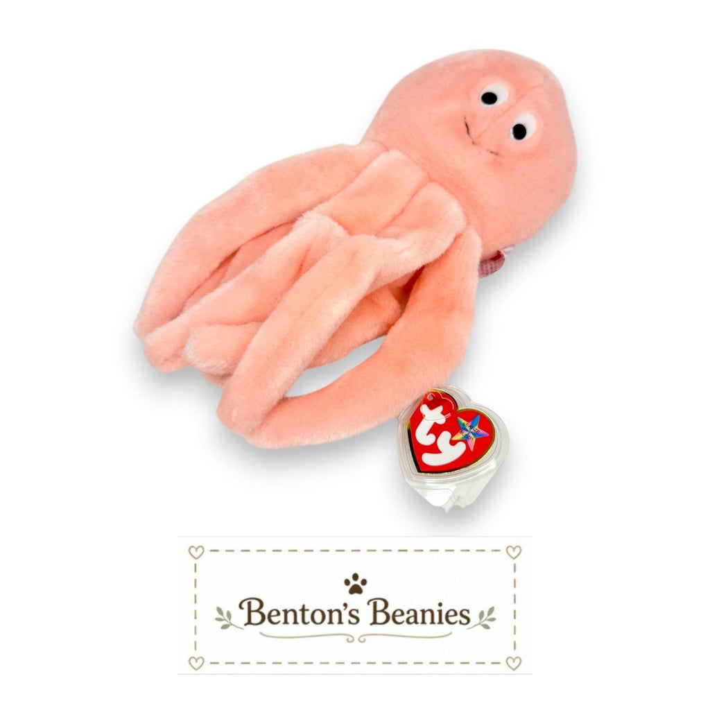 Inky the Octopus Ty Beanie Buddy | Ocean Daydreamer | Mint Heart Tag