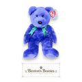 Employee Bear Ty Beanie Buddy | Professional Office Pal | Mint Heart Tag