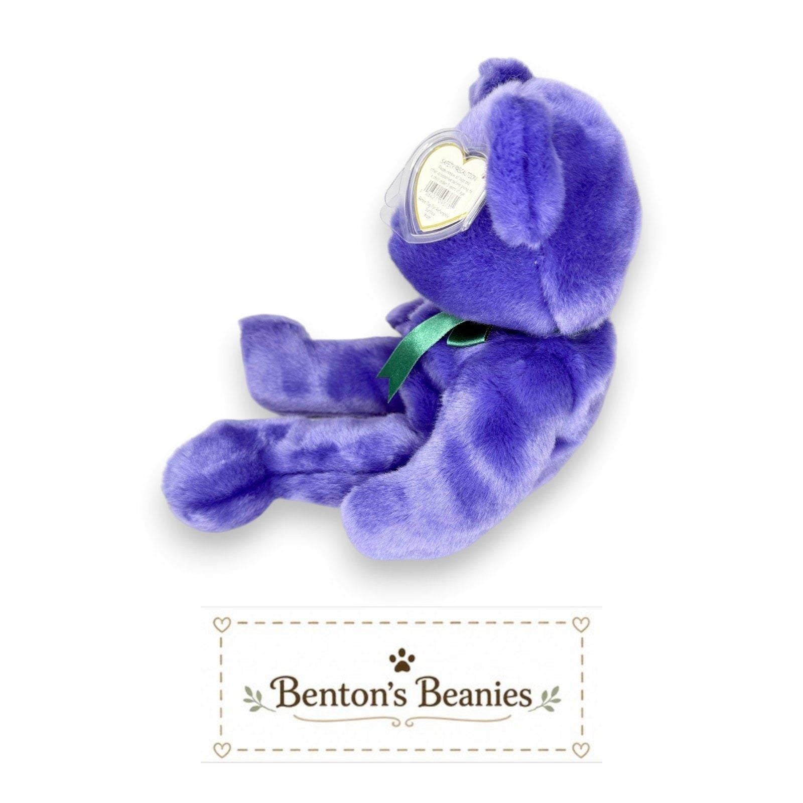 Employee Bear Ty Beanie Buddy | Professional Office Pal | Mint Heart Tag