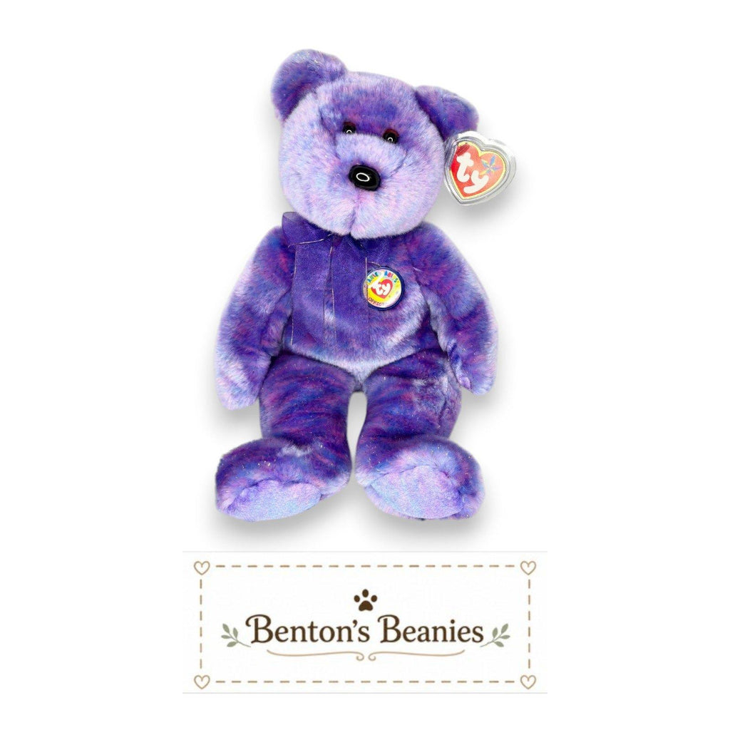 Clubby IV the Bear Ty Beanie Buddy | Twilight Treasure | Mint Heart Tag