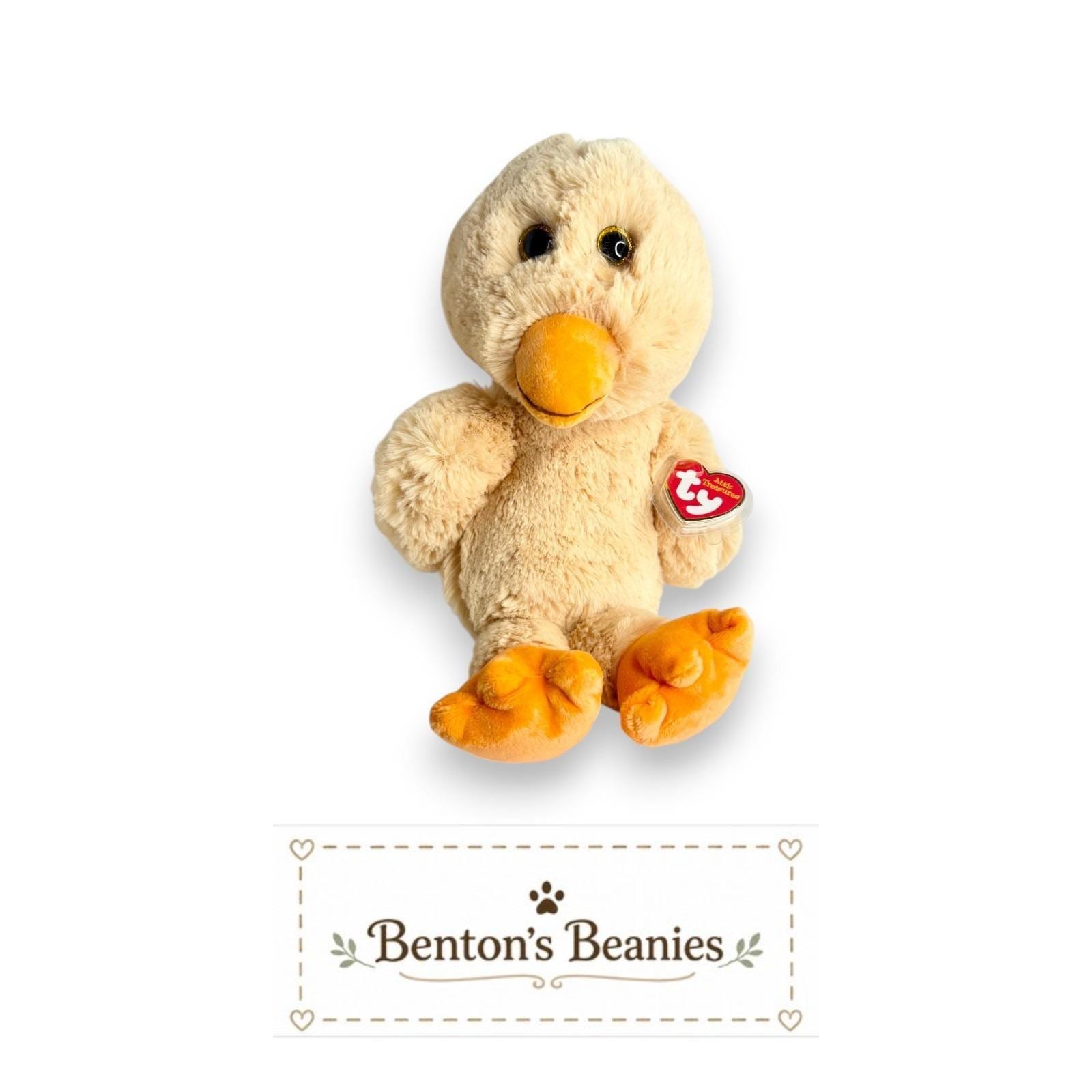 Debbie the Duck Ty Attic Treasures | Sunny Puddle Pal | Mint Heart Tag