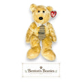 Periwinkle Bear Ty Beanie Buddy | Soft Sky Blue Sweetheart | Mint Heart Tag