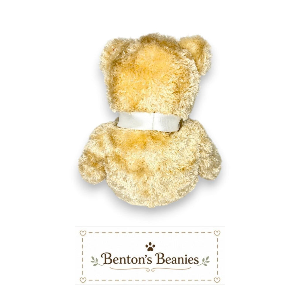 Periwinkle Bear Ty Beanie Buddy | Soft Sky Blue Sweetheart | Mint Heart Tag