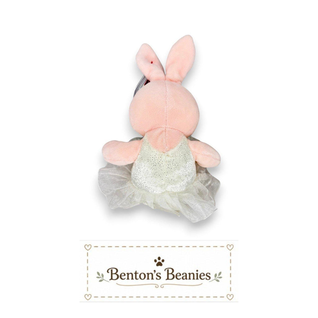 Pique the Bunny Ty Beanie Baby | Ballet Bunny | Mint Heart Tag