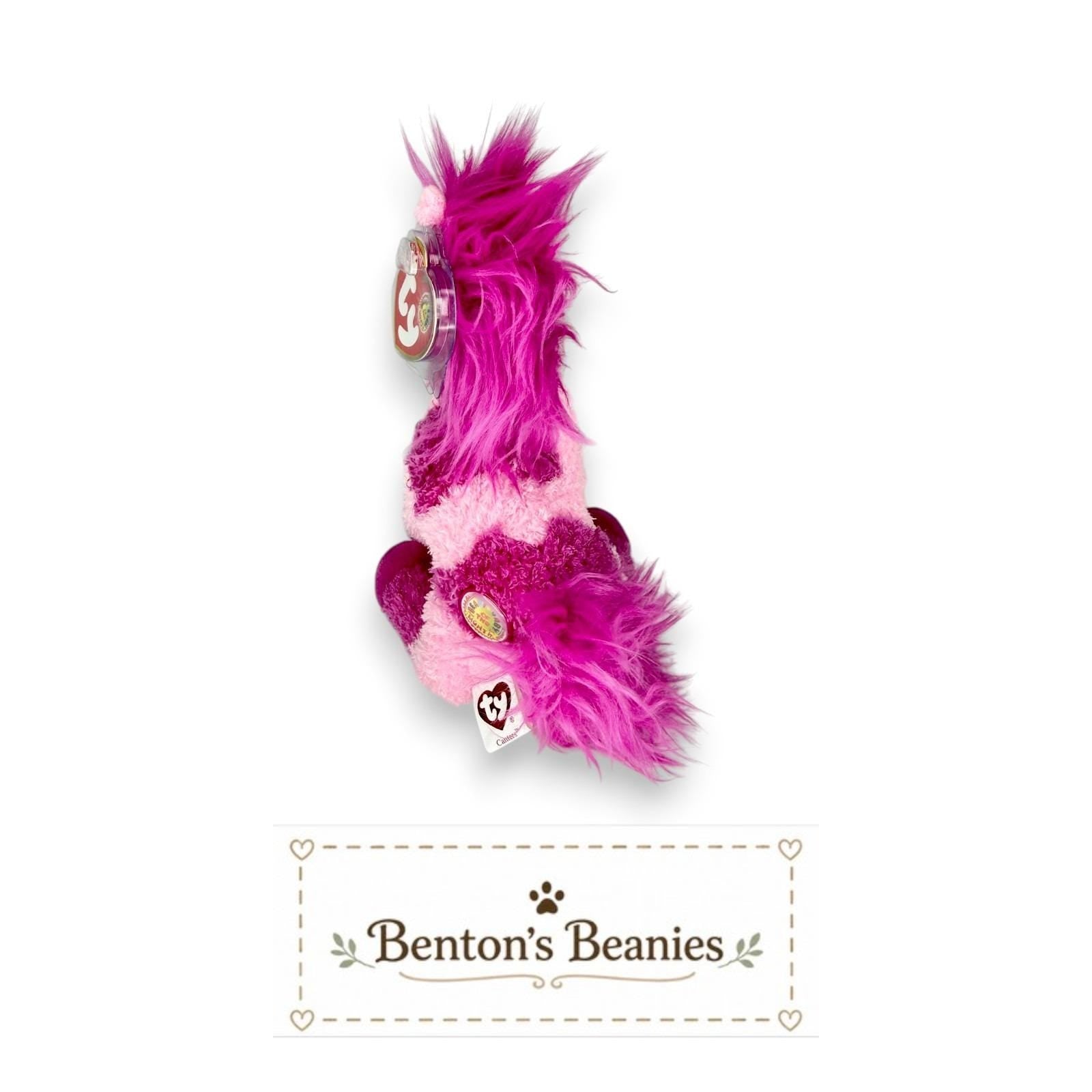 Canters the Horse Ty Beanie Baby | Pink Pony Prancer | Mint Heart Tag