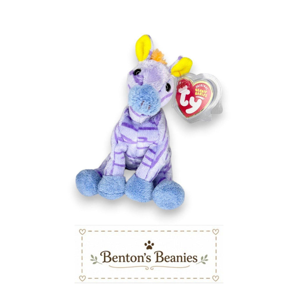 Vegas the Giraffe Ty Beanie Baby | Pastel Safari Star | Mint Heart Tag