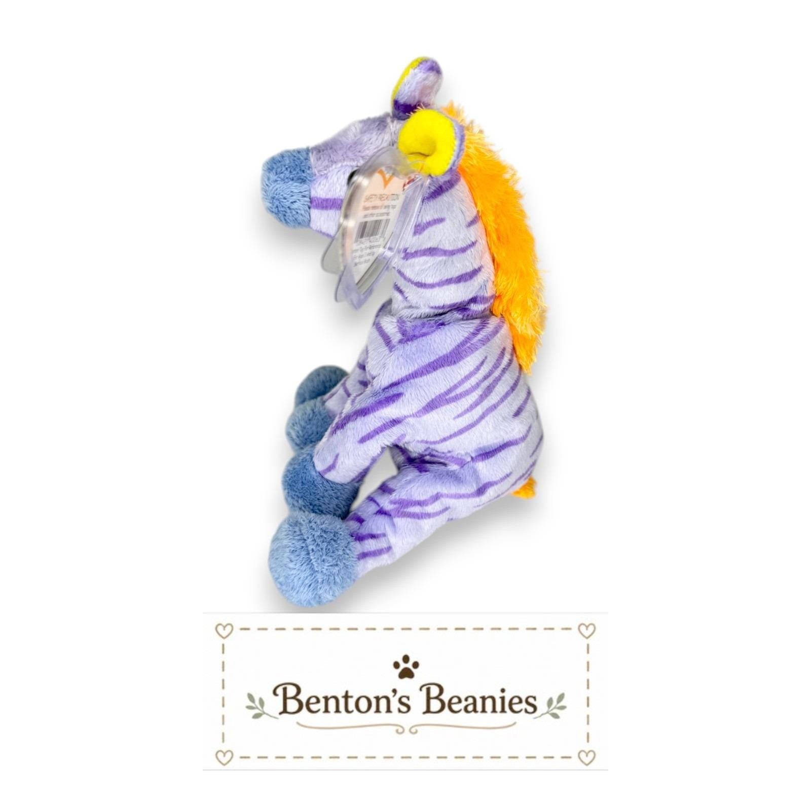 Vegas the Giraffe Ty Beanie Baby | Pastel Safari Star | Mint Heart Tag