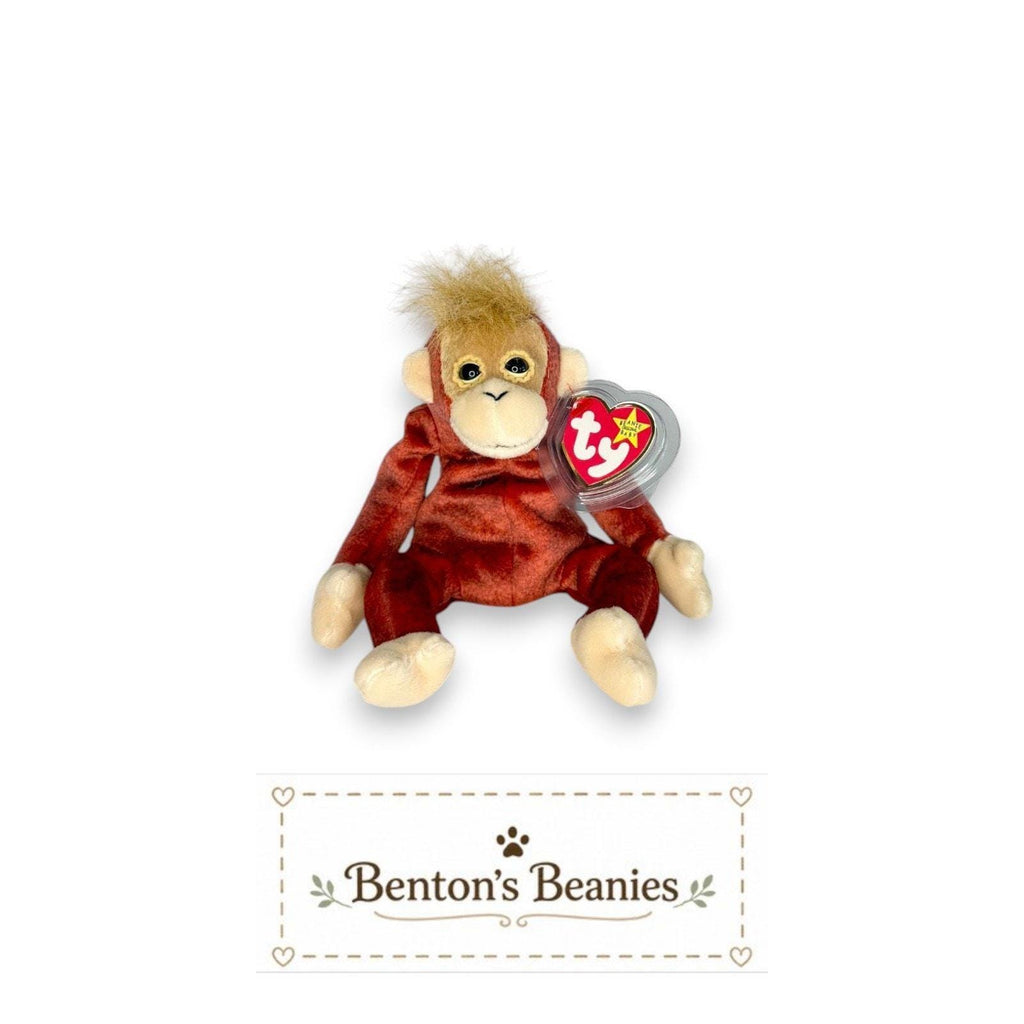 Schweetheart the Orangutan Ty Beanie Baby | Primate Pal | Mint Heart Tag