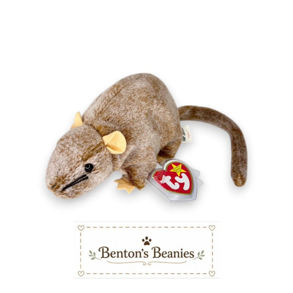 Tiptoe the Mouse Ty Beanie Baby | Tiny Trailblazer | Mint Heart Tag