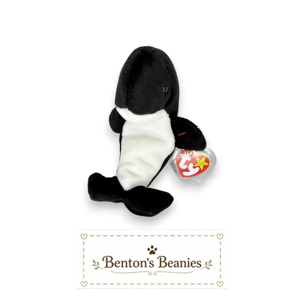 Waves the Whale Ty Beanie Baby | Gentle Sea Giant | Mint Heart Tag