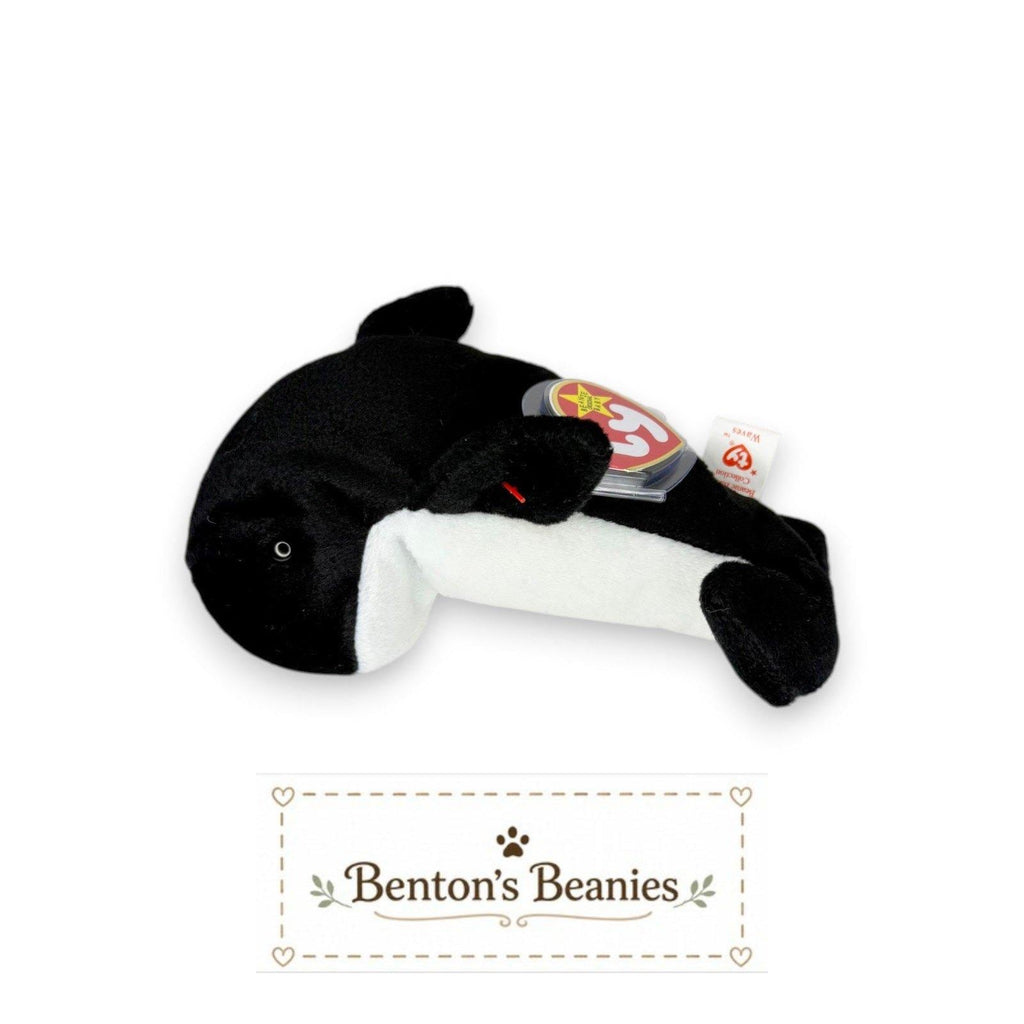 Waves the Whale Ty Beanie Baby | Gentle Sea Giant | Mint Heart Tag