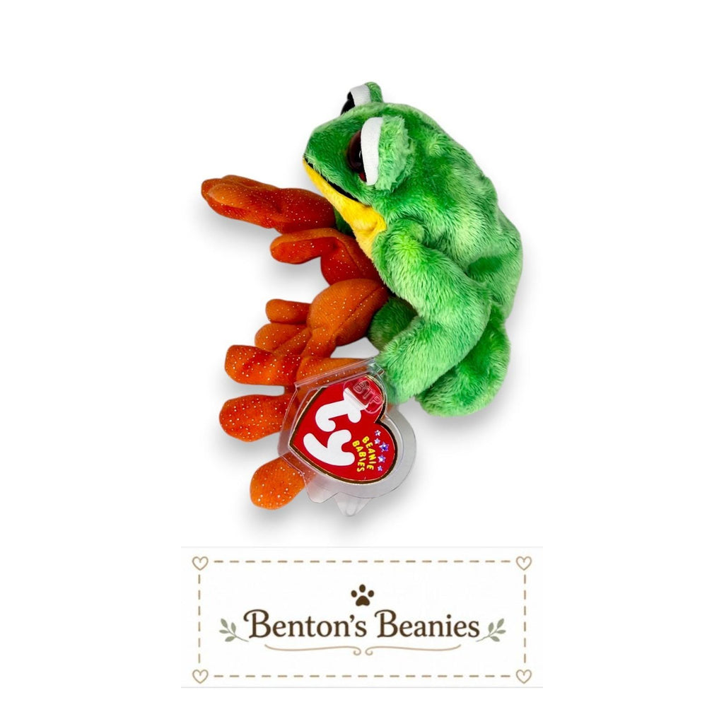 Panama the Frog Ty Beanie Baby | Pond Hopper | Mint Heart Tag