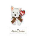 Kirby the Dog Ty Beanie Baby | Winter Westie Sweetheart | Mint Heart Tag