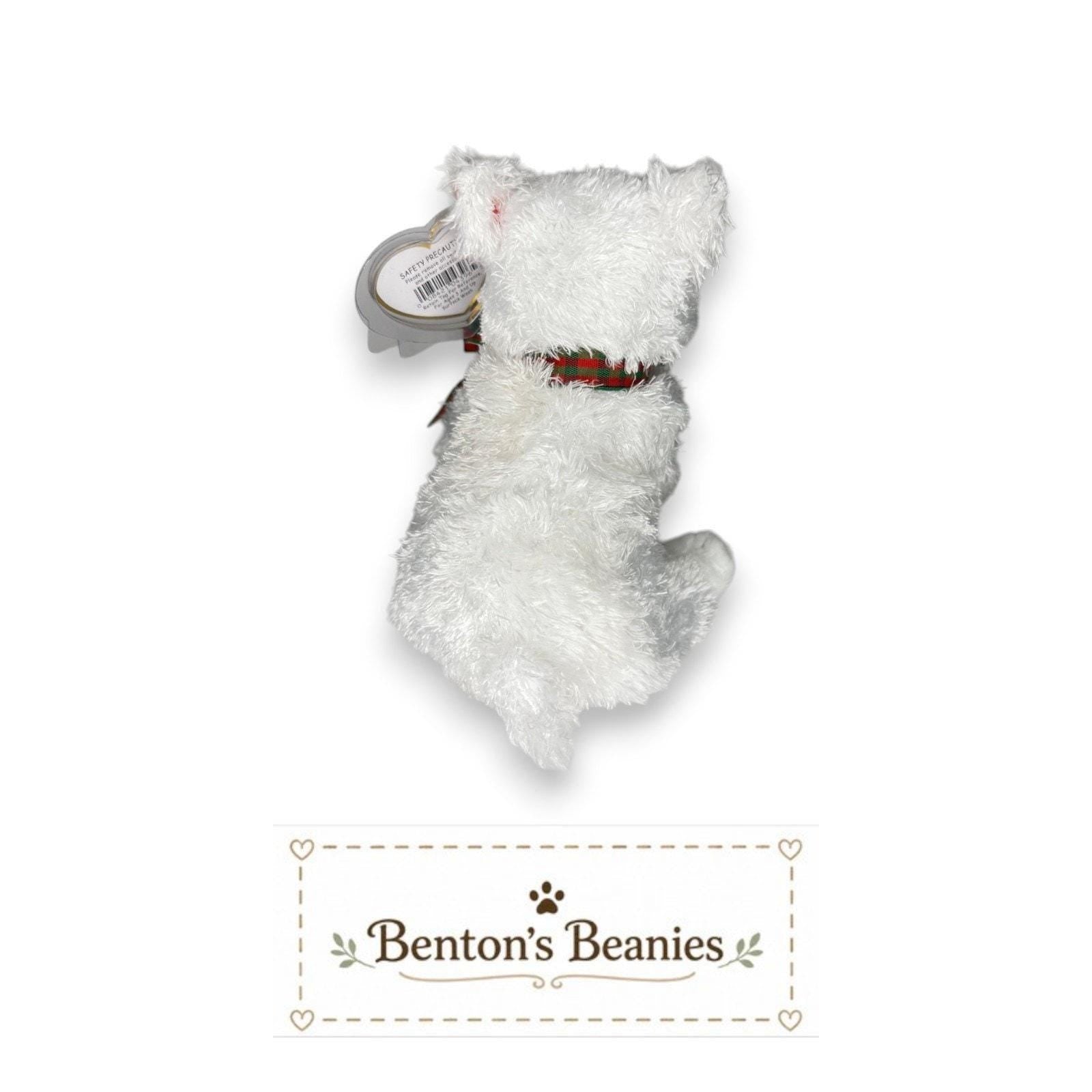 Kirby the Dog Ty Beanie Baby | Winter Westie Sweetheart | Mint Heart Tag