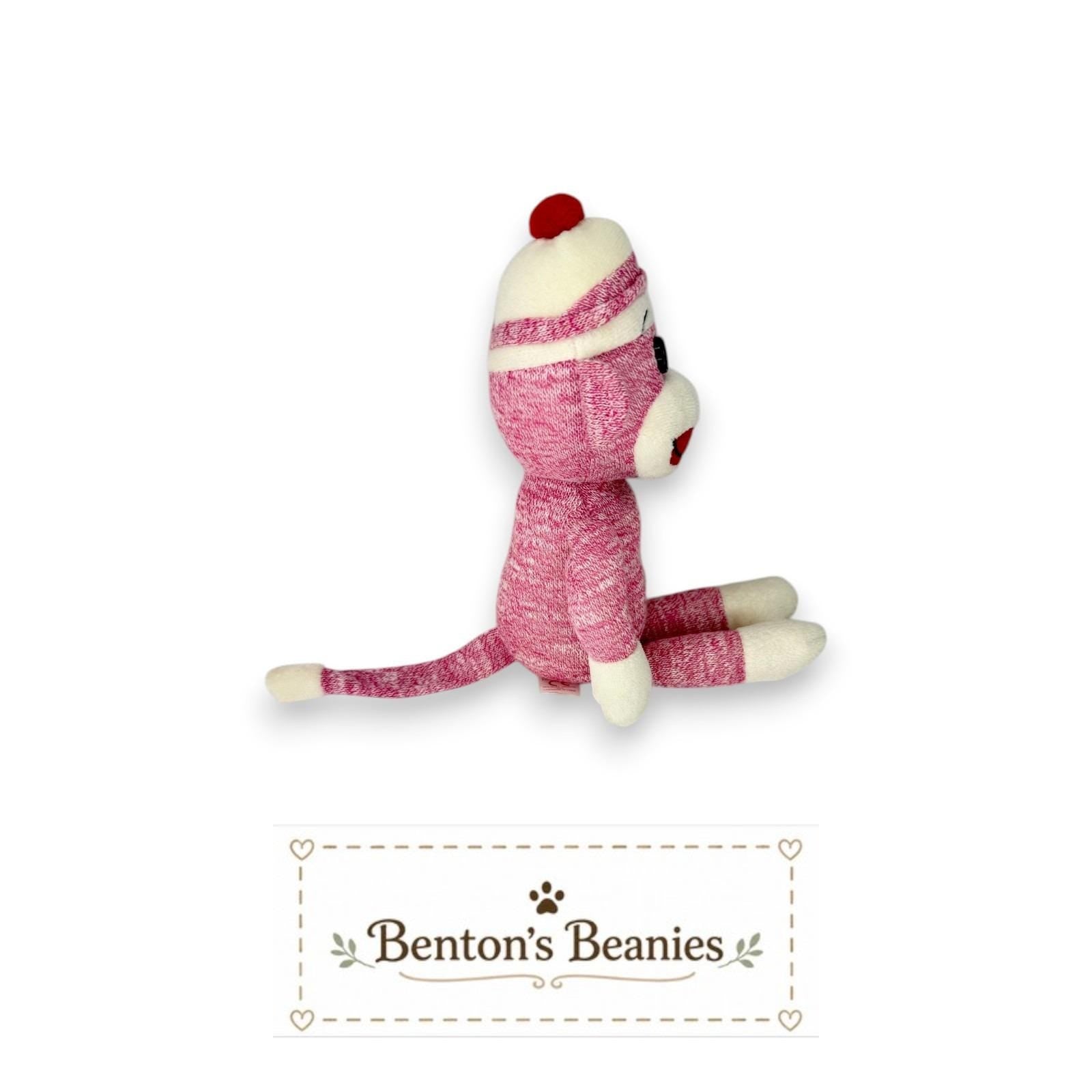 Socks the Sock Monkey Ty Beanie Baby | Classic Sock Pal | Mint Heart Tag