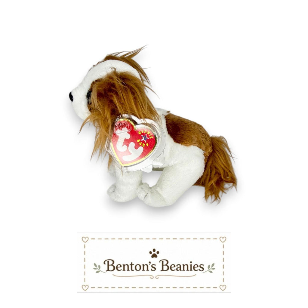 Regal the Dog Ty Beanie Baby | Royal Spaniel Sidekick | Mint Heart Tag