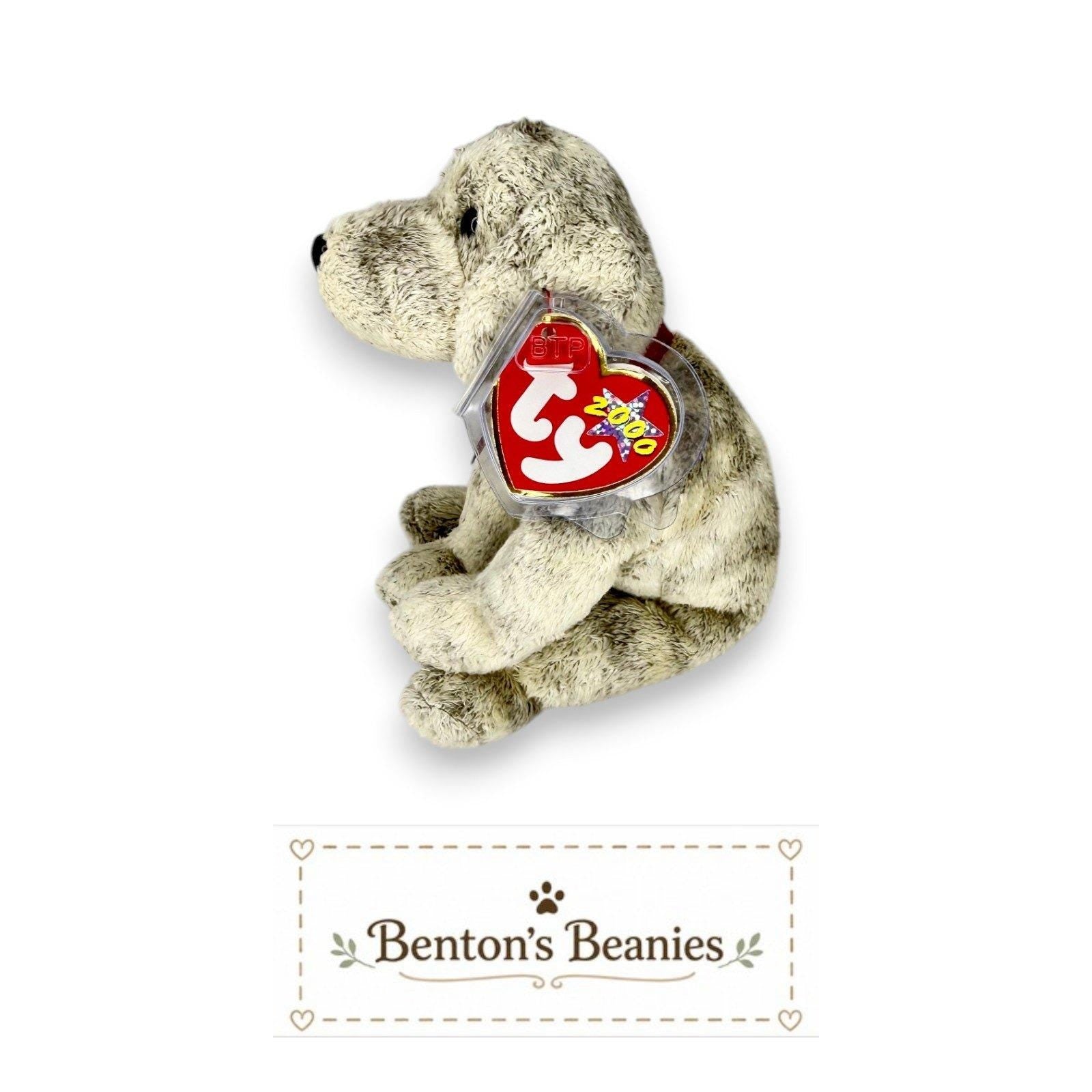 Tricks the Dog Ty Beanie Baby | Tiny Trickster Pup | Mint Heart Tag