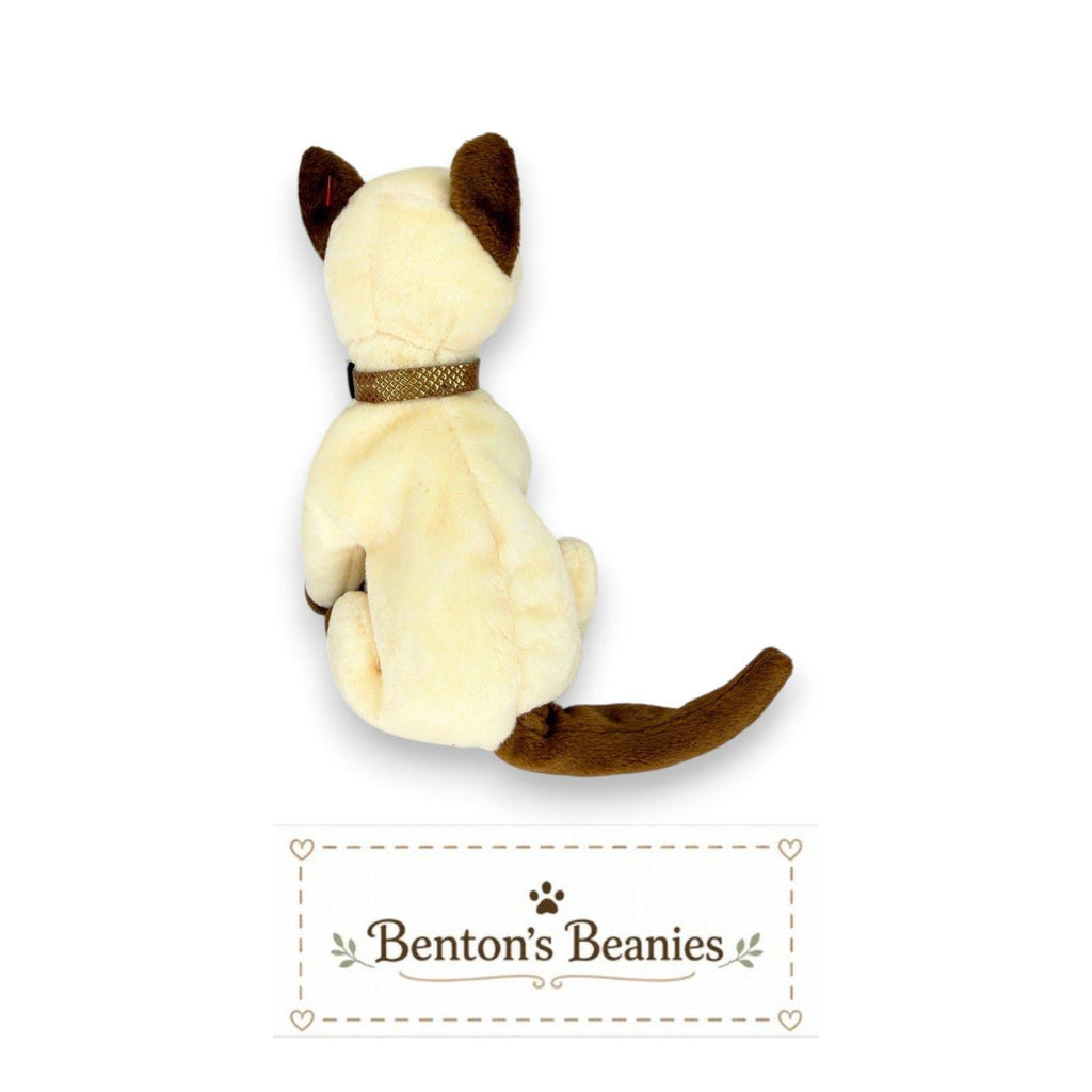 Siam the Cat Ty Beanie Baby | Classic Siamese | Mint Heart Tag
