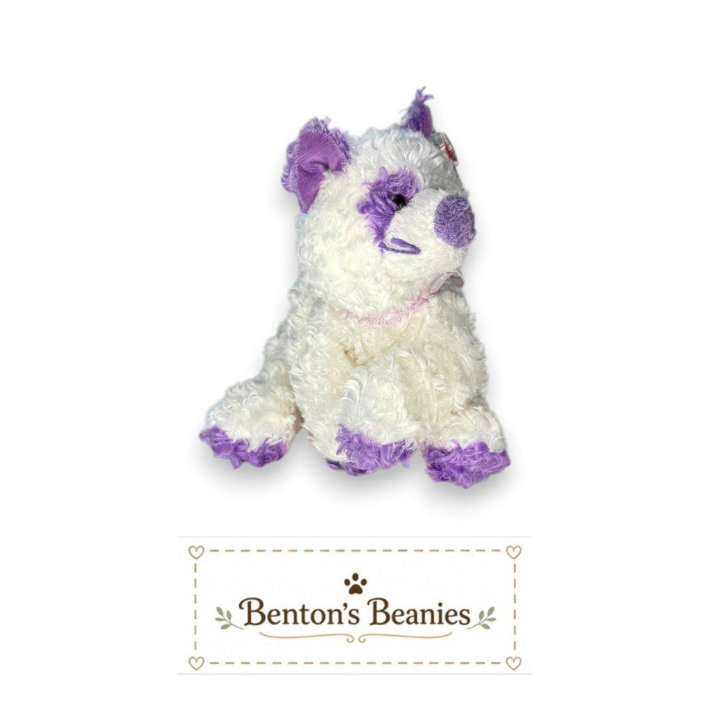 Violetta the Cat Ty Beanie Baby | Lavender Kitty Charm | Mint Heart Tag