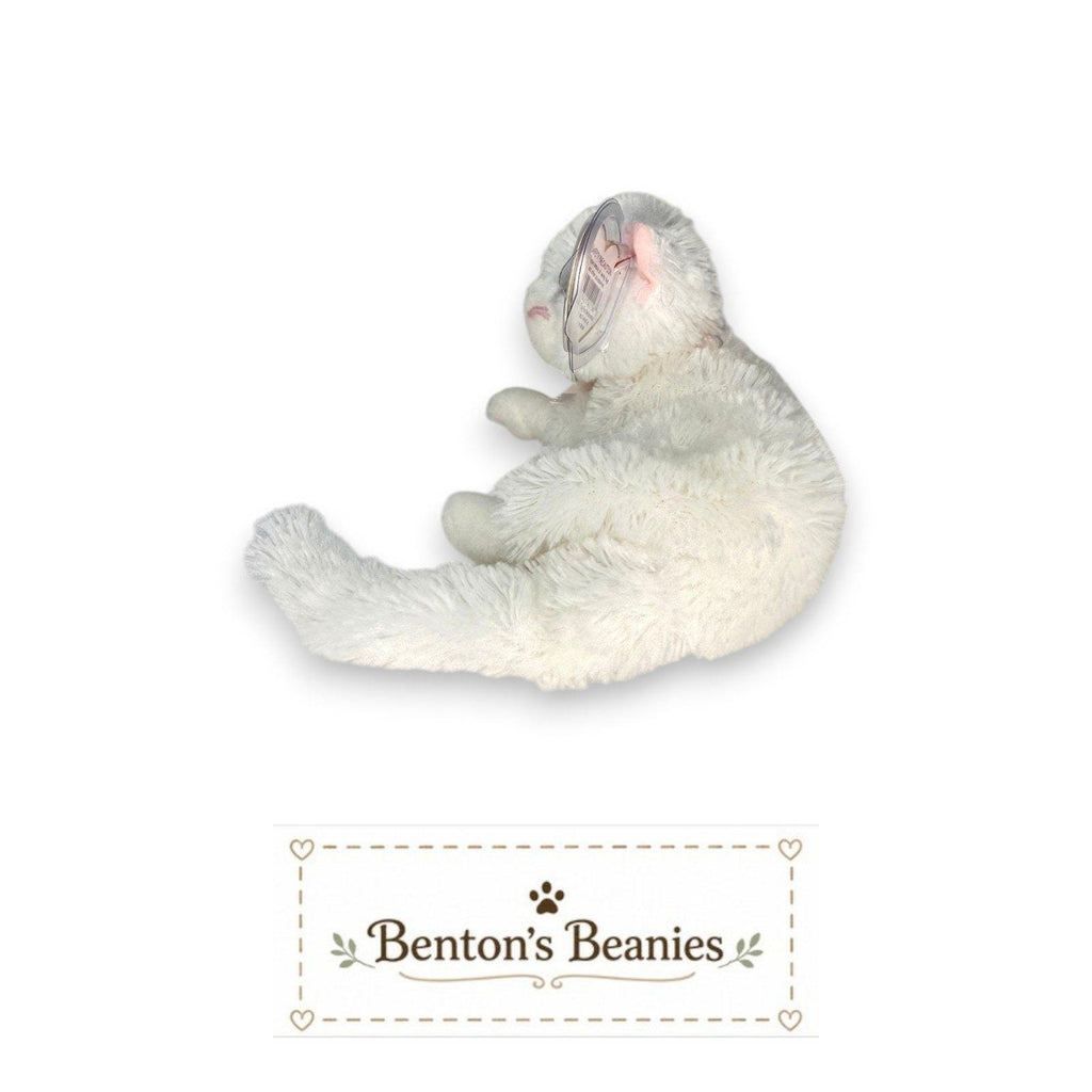 Bianca the Cat Ty Beanie Baby | Pretty Pink Whiskers | Mint Heart Tag