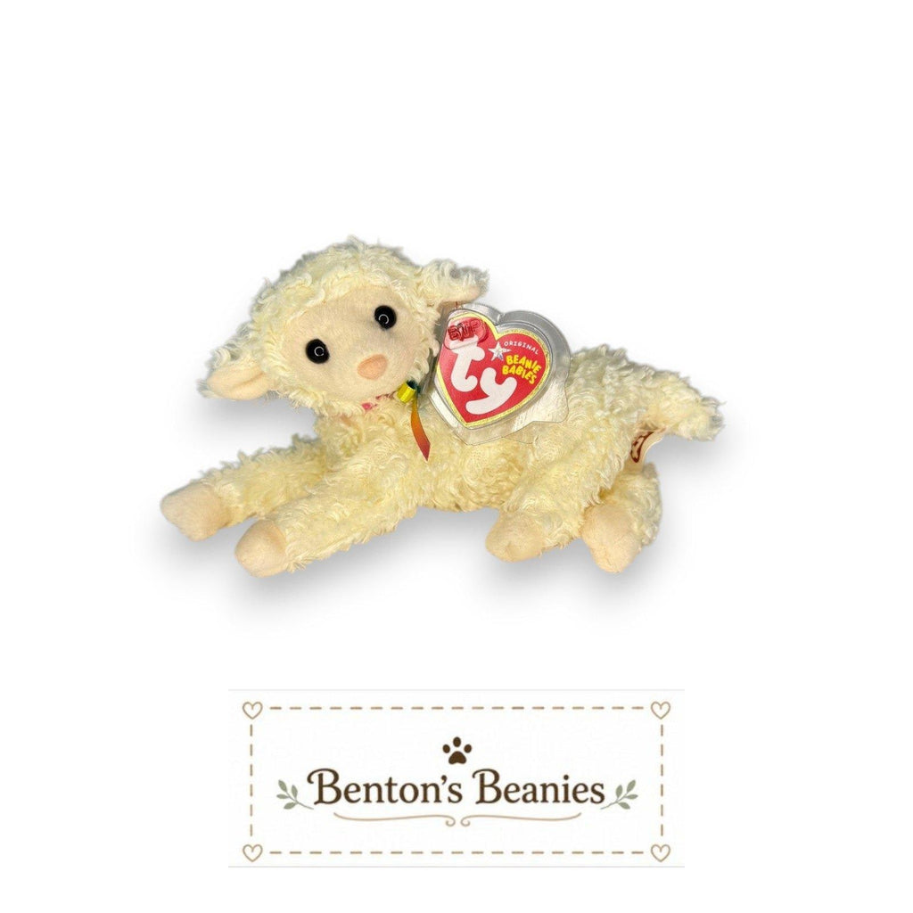 Tender the Sheep Ty Beanie Baby | Gentle Meadow Friend | Mint Heart Tag