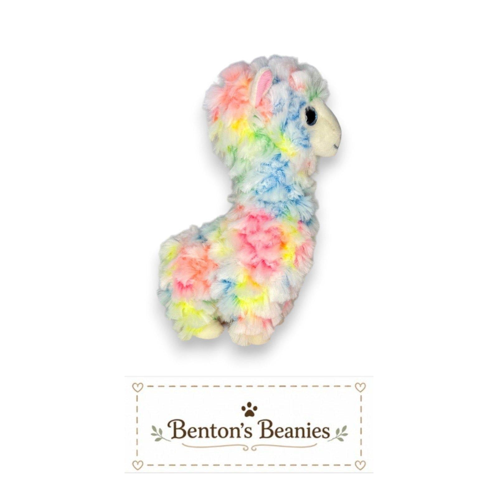 Lola the Llama Ty Beanie Baby | Pastel Parade Pal | Mint Heart Tag