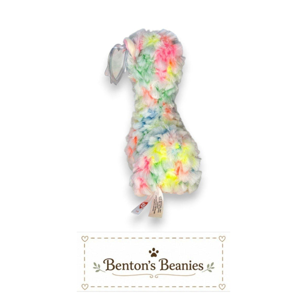 Lola the Llama Ty Beanie Baby | Pastel Parade Pal | Mint Heart Tag