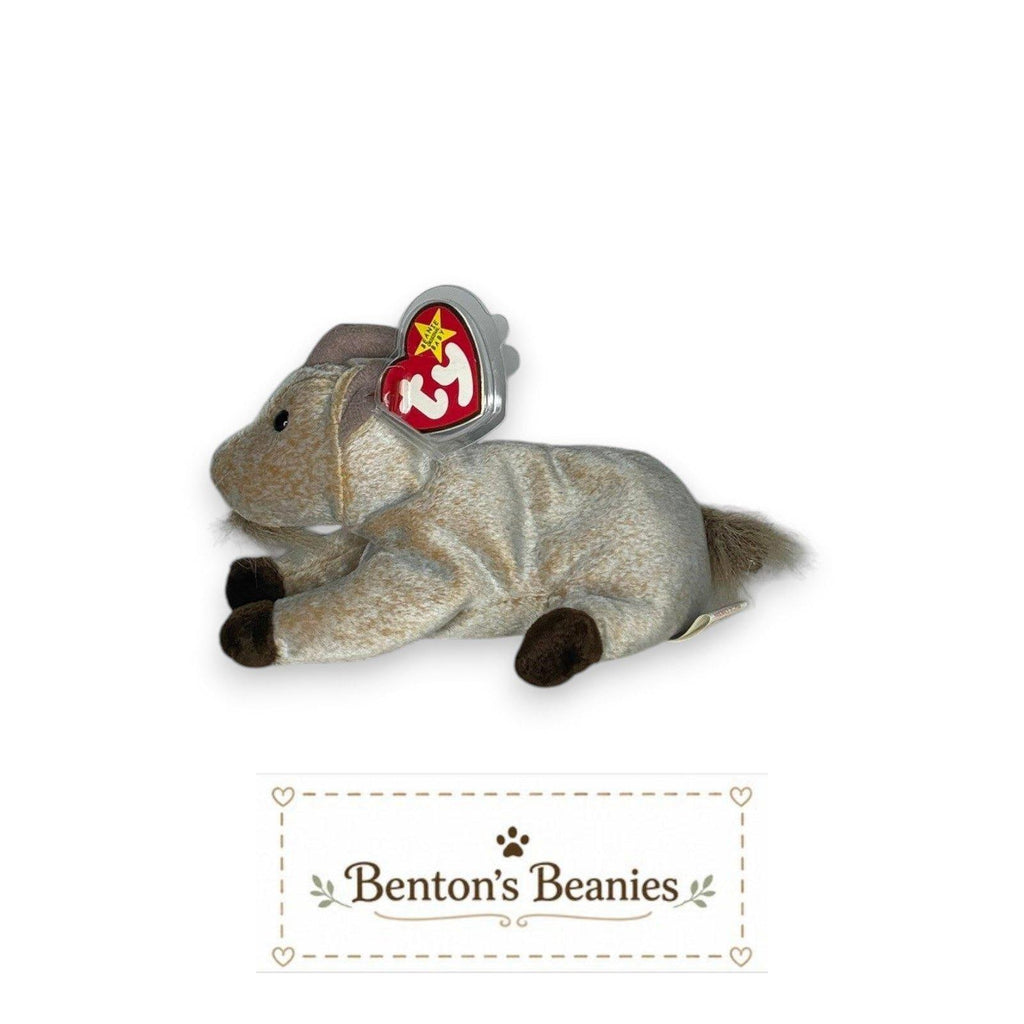 Goatee the Goat Ty Beanie Baby | Barnyard Buddy | Mint Heart Tag