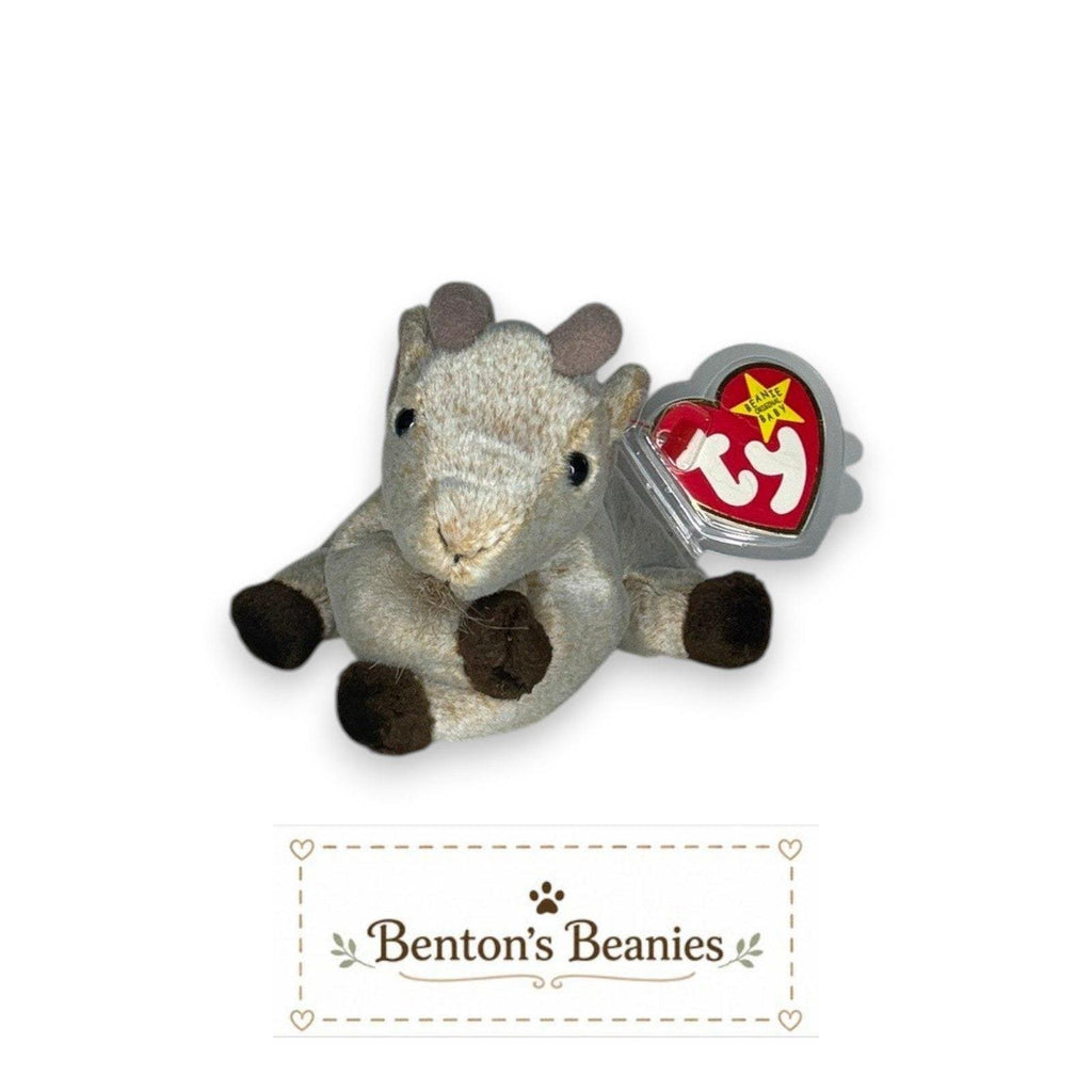 Goatee the Goat Ty Beanie Baby | Barnyard Buddy | Mint Heart Tag