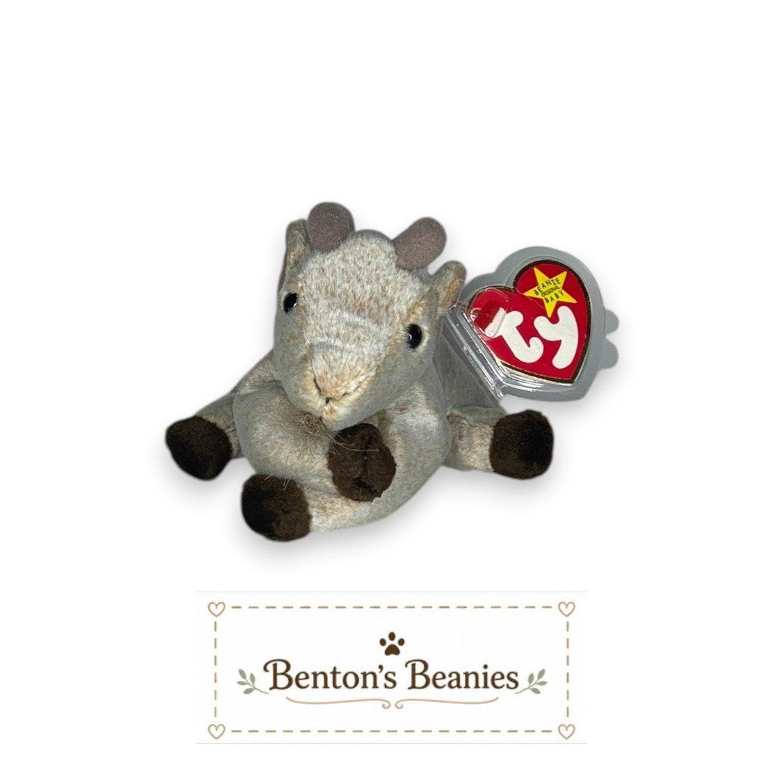 Goatee the Goat Ty Beanie Baby | Barnyard Buddy | Mint Heart Tag