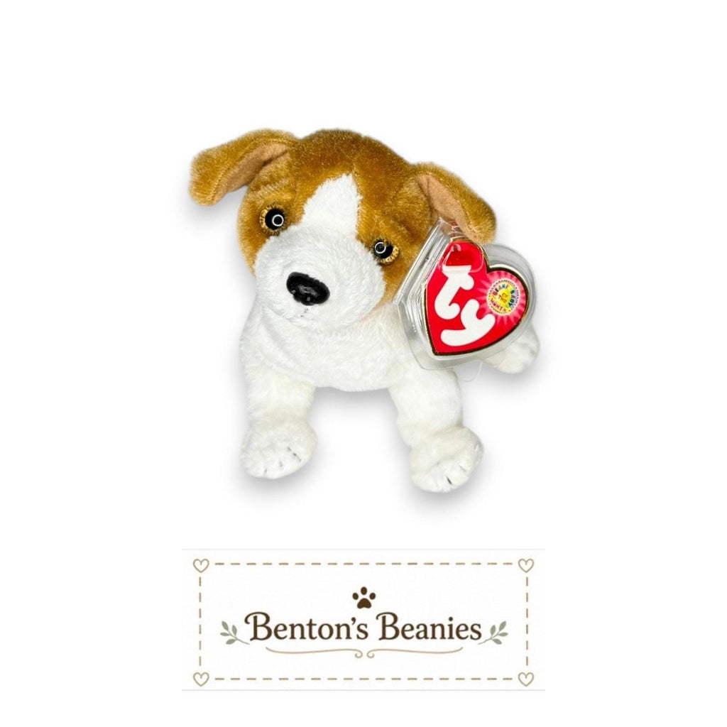 Kippy the Dog Ty Beanie Baby | Caramel-Coated Companion | Mint Heart Tag