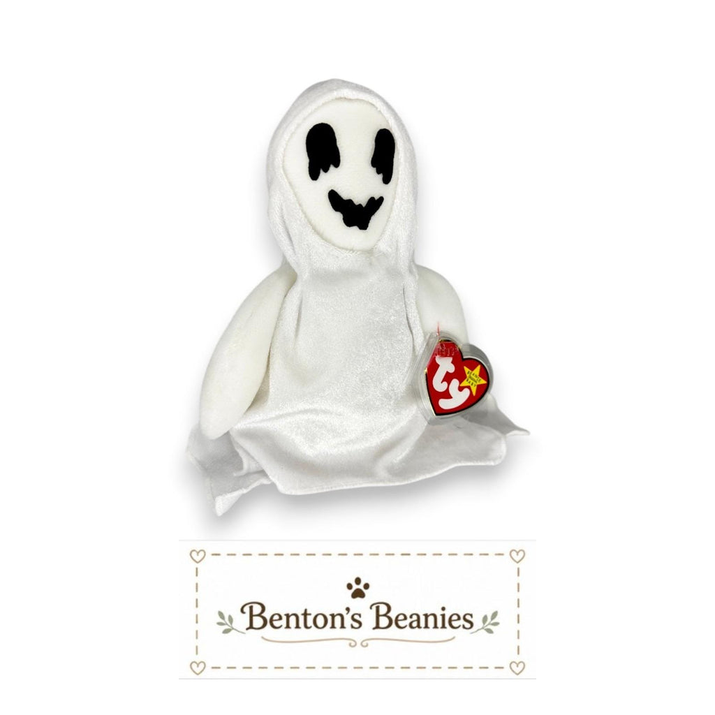 Sheets the Ghost Ty Beanie Baby | Beanie Friendly Ghost | Mint Heart Tag