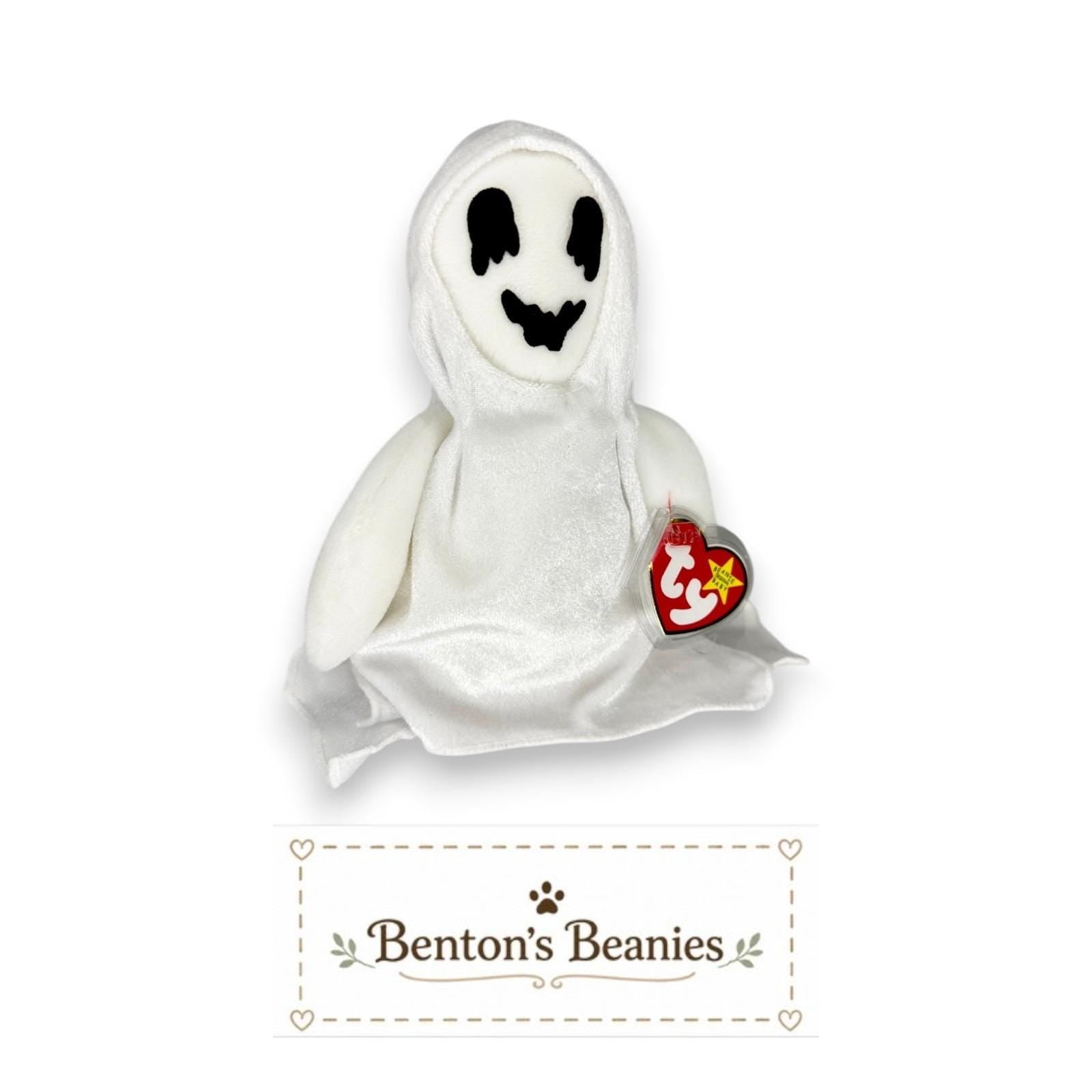 Sheets the Ghost Ty Beanie Baby | Beanie Friendly Ghost | Mint Heart Tag