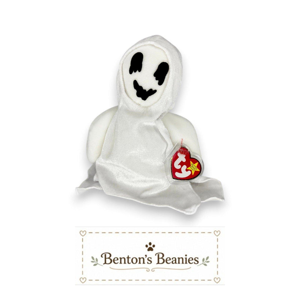 Sheets the Ghost Ty Beanie Baby | Beanie Friendly Ghost | Mint Heart Tag
