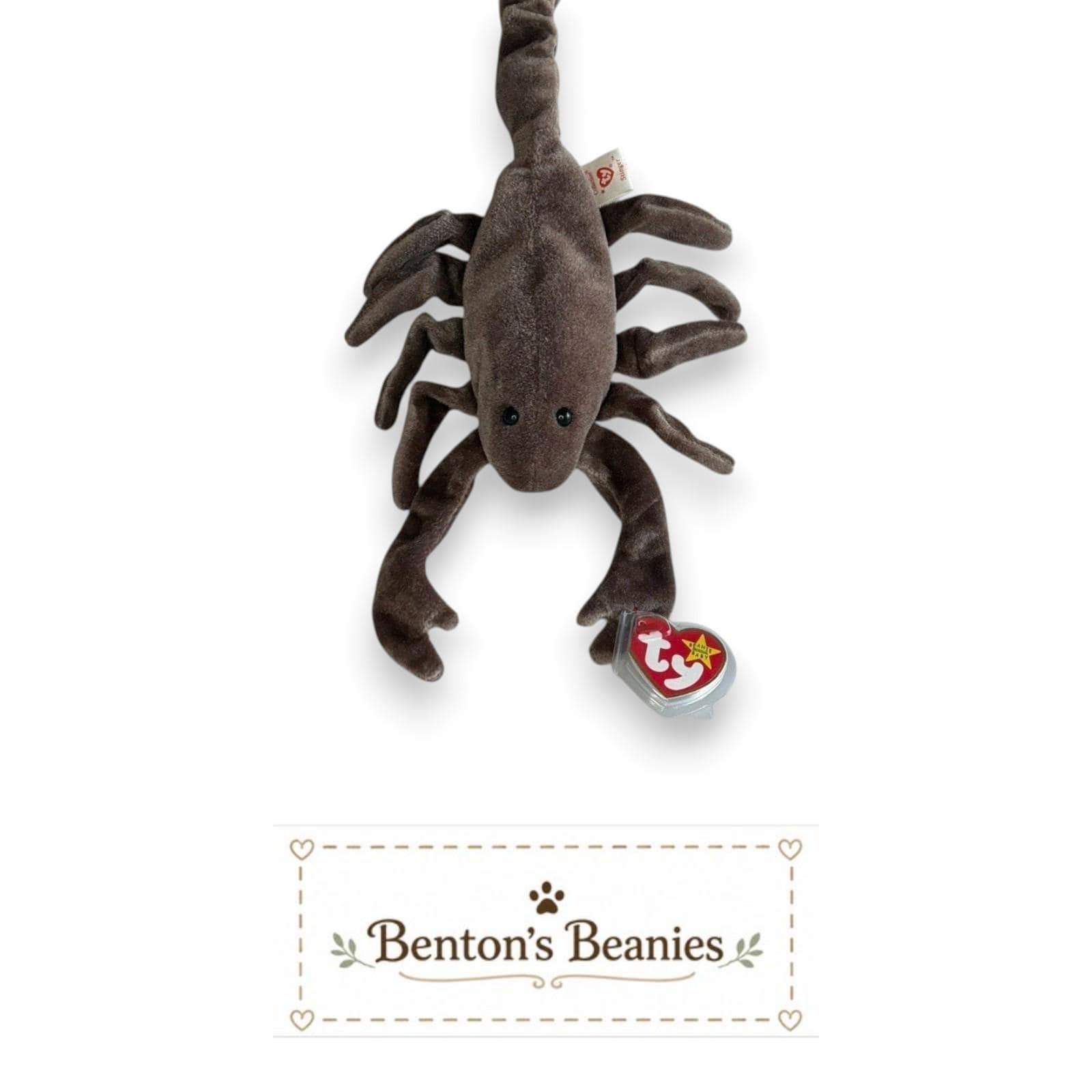 Stinger the Scorpion TY Beanie Baby | Mint Heart & Tush Tag
