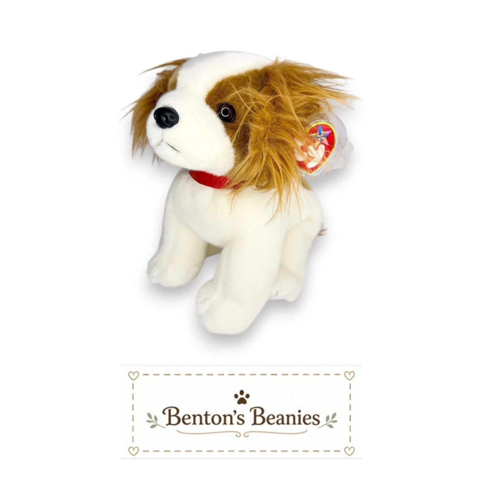 Regal the Dog TY Beanie Buddies | Mint Heart & Tush Tags