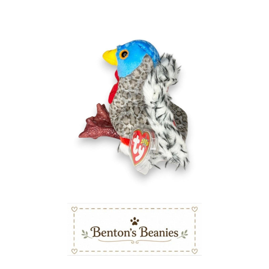 Lurkey the Turkey Ty Beanie Baby | Feathered Fall Friend | Mint Heart Tag